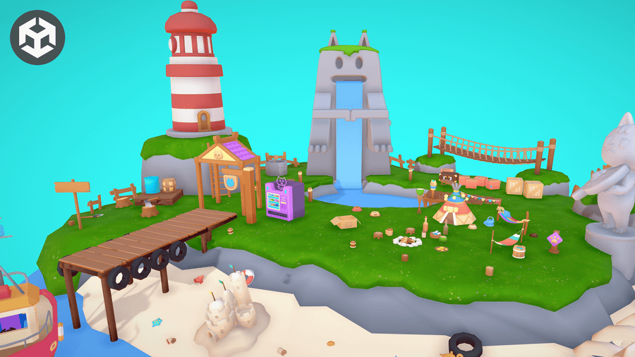 3D Casual Props Island
